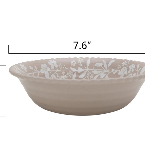 The Pioneer Woman  Melamine Floral Dinnerware Set - Brown and White - Picture 7 of 10